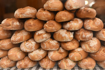 Fresh aromatic bread. Lots of baked goods