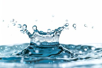 Water splashing into pool.
