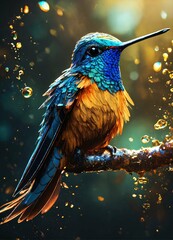 hummingbird on a branch