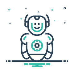 Mix icon for robotics
