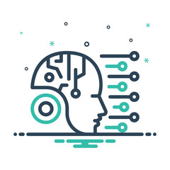 Mix icon for machine learning