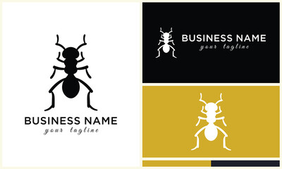 silhouette beetle insect ant template