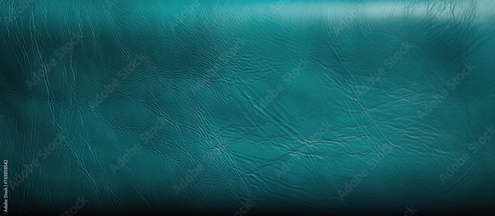 Wall mural Blue leather surface with a gentle wave