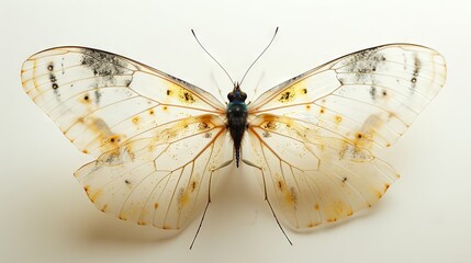 Butterfly is seen in glass case at the Natural History Museum in London Tuesday Jan. 8 2013. It was bought by man in New York for his grandmother in the early 1900s and is on loan to the museum where 
