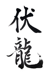 筆文字「伏龍」