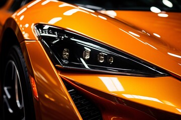 the front of a sports car