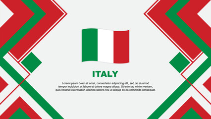Italy Flag Abstract Background Design Template. Italy Independence Day Banner Wallpaper Vector Illustration. Italy Banner