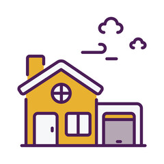 House  icon editable stock vector illustration.