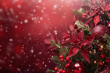 Merry Christmas background. Vector illustration with Christmas elements