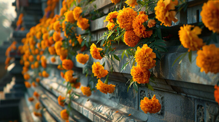 Marigolds Adorning Serenity