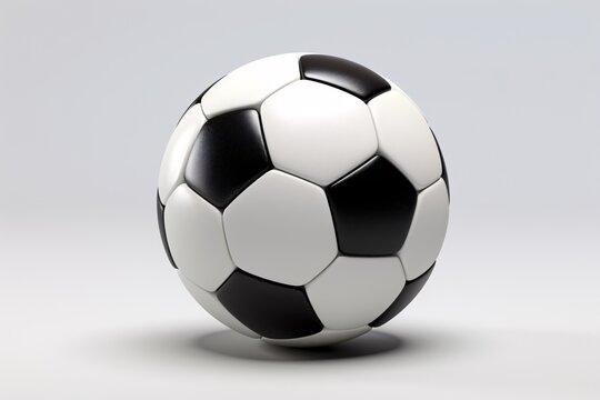 a black and white football ball