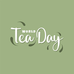 World Tea Day Retro Style Vector Design