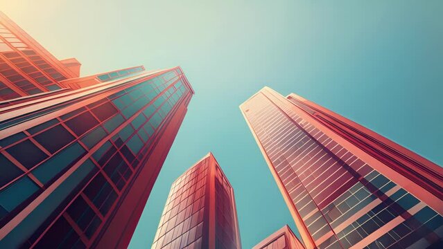 The cool clean lines of a newly constructed highrise make a statement with its use of glass and steel blending Art Deco elements with a sleek futuristic vibe.