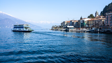 Bellagio town at the famous Italian lake Como