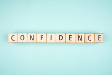 Confidence Words of Encouragement Isolated Backgroun