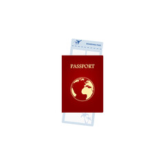 Passport icon isolated on transparent background