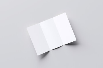 New Papaer Trifold Brochure A4 Blank Background