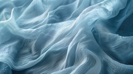 abstract background and texture of soft fabric or textile material of pale blue color