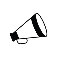 Black solidMegaphone vector icon