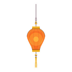 vector chinese lamp illustration on white background