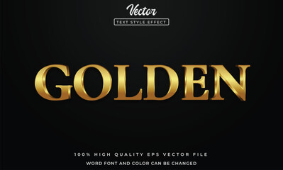 Golden editable text style effect