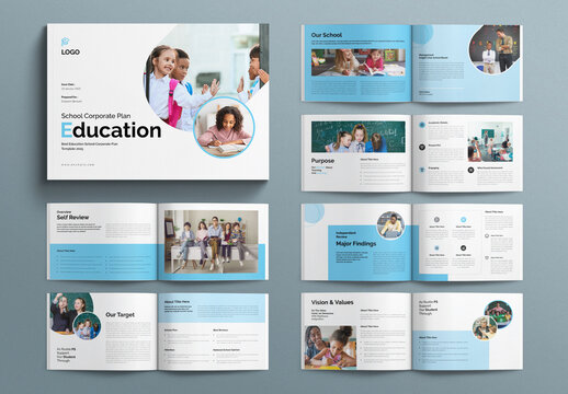 Education Template Corporate School Plan Landscape