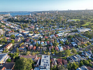 Aerial view of Manly, Sydney, New South Wales, Australia