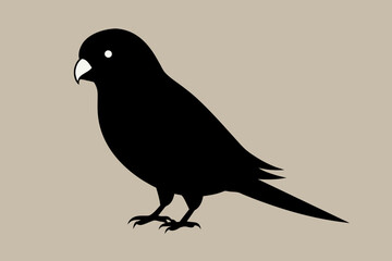  Lovebird silhouette vector arts illustration