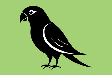  Lovebird silhouette vector arts illustration