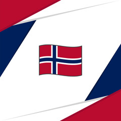 Norway Flag Abstract Background Design Template. Norway Independence Day Banner Social Media Post. Norway