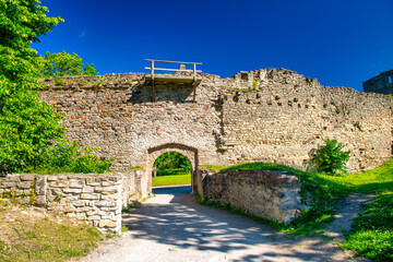 Ruins of Haapsalu Episcopal Castle on a sunny summer day, Estonia