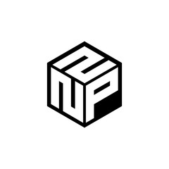 NPZ letter logo design in illustration. Vector logo, calligraphy designs for logo, Poster, Invitation, etc.