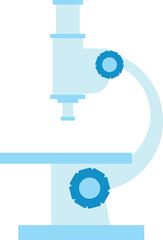 Microscope icon. Color scientific lab research symbol