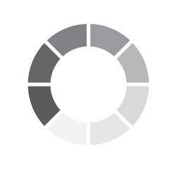 Naklejka premium loading circles flat style. modern preloaders