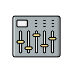 Color Line Equalizer vector icon