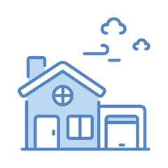 House  icon editable stock vector illustration.