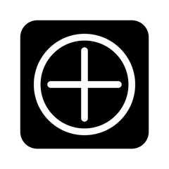 plus glyph icon