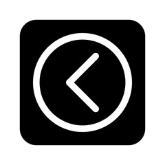 back glyph icon