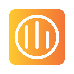 bar flat gradient icon