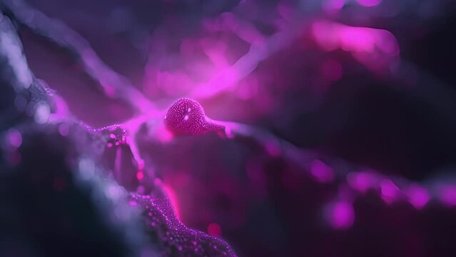 Macro shot of a blockchain consensus algorithm in action ensuring that all shared medical research data is accurate and valid.