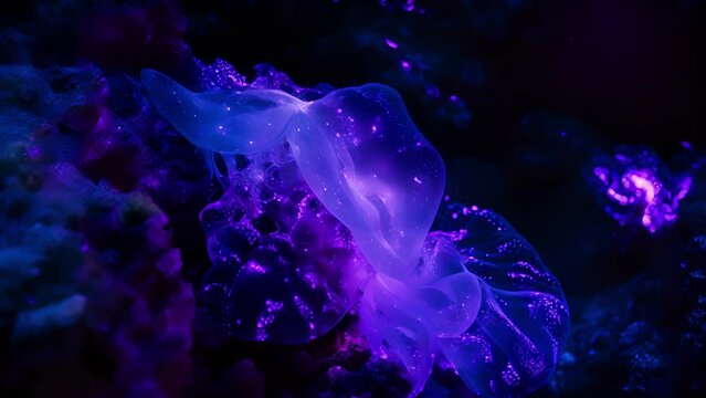 In the darkest corners of the ocean where light struggles to trate strange and elusive creatures lurk. With their eerie bioluminescent glow they seem to beckon you deeper