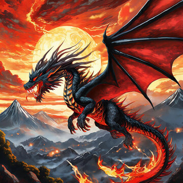검은 용과 붉은 하늘
The Black Dragon and the Red Sky