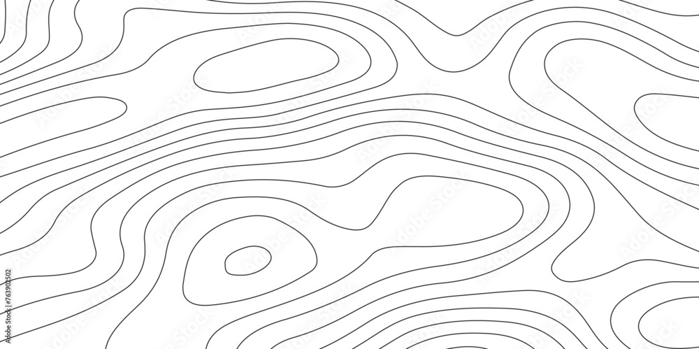 Poster abstract design seamless pattern with line topographic map. geographic mountain relief. retro topogr