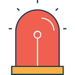 Siren Vector Icon easily modified