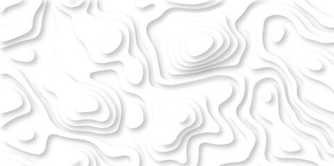 Vector topographic Gray and white wave Seamless abstract white papercut background 3d realistic design use for ads banner and advertising print design 3d topography relief texture. - obrazy, fototapety, plakaty