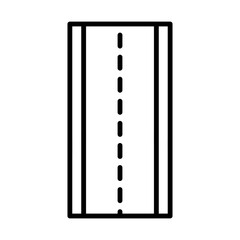 Highway sign line icon