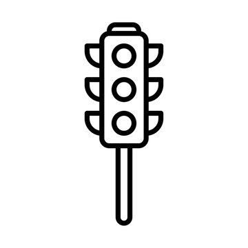 recommend clip art: Traffic light icon line icon