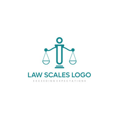 Law firm logo icon. Symbol for Justice.
