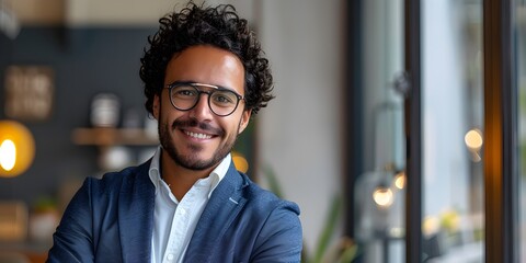 Fototapeta premium Confident Business Executive Promoting Brand Identity and Growth
