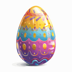 Last-Minute Magic: Colorful Easter Egg Extravaganza Vector